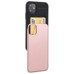 For iPhone 11 MERCURY GOOSPERY SKY SLIDE BUMPER TPU + PC Case with Card Slot(Rose Gold)