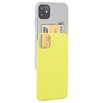 For iPhone 11 MERCURY GOOSPERY SKY SLIDE BUMPER TPU + PC Case with Card Slot(Yellow)