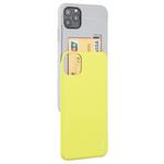 For iPhone 11 Pro MERCURY GOOSPERY SKY SLIDE BUMPER TPU + PC Case with Card Slot(Yellow)