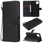 For Huawei Enjoy 20 5G Solid Color Horizontal Flip Protective Leather Case with Holder & Card Slots & Wallet & Photo Frame & Lanyard(Black)