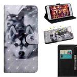 For Nokia 3.4 3D Painted Pattern Horizontal Flip TPU + PU Leather Case with Holder & Card Slots & Wallet & Lanyard(Husky)