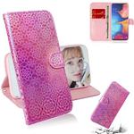 For Galaxy M30s Solid Color Colorful Magnetic Buckle Horizontal Flip PU Leather Case with Holder & Card Slots & Wallet & Lanyard(Pink)