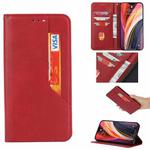 For Huawei P smart 2021 Magnetic Horizontal Flip Leather Case with Holder & Card Slots & Wallet(Red)