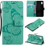 For Samsung Galaxy A01 Core 3D Butterflies Embossing Pattern Horizontal Flip Leather Case with Holder & Card Slot & Wallet(Green)