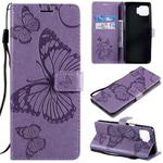 For Motorola Moto G 5G Plus 3D Butterflies Embossing Pattern Horizontal Flip Leather Case with Holder & Card Slot & Wallet(Purple)