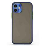 For iPhone 12 mini Full Coverage TPU + PC Protective Case with Metal Lens Cover (Blue Green Black)