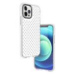 For iPhone 12 mini Shockproof Grid Texture TPU Protective Case (White)