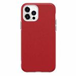 For iPhone 12 mini Business Style PU + PC Protective Case (Red)