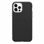 For iPhone 12 / 12 Pro Business Style PU + PC Protective Case(Black)