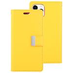 For iPhone 11 Pro Max MERCURY GOOSPERY RICH DIARY Crazy Horse Texture Horizontal Flip Leather Case  with Holder & Card Slots & Wallet(Yellow)