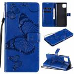 For Huawei Enjoy 20 5G 3D Butterflies Embossing Pattern Horizontal Flip Leather Case with Holder & Card Slot & Wallet(Blue)