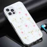 For iPhone 11 Pro Max Gypsophila Flowers Pattern TPU Protective Case (Pink)