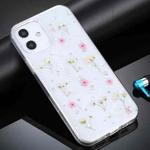 For iPhone 12 mini Gypsophila Flowers Pattern TPU Protective Case (Pink)