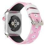 Fashion Dot Series Watch Band For Apple Watch Series 7 41mm / 6 & SE & 5 & 4 40mm / 3 & 2 & 1 38mm(Pink White)