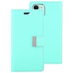 For iPhone 11 MERCURY GOOSPERY RICH DIARY Crazy Horse Texture Horizontal Flip Leather Case  with Holder & Card Slots & Wallet(Mint Green)