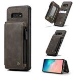 For Samsung Galaxy S10e CaseMe C20 Multifunctional PC + TPU Protective Case with Holder & Card Slot & Wallet(Coffee)