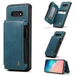 For Samsung Galaxy S10e CaseMe C20 Multifunctional PC + TPU Protective Case with Holder & Card Slot & Wallet(Blue)