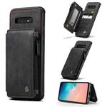 For Samsung Galaxy S10+ CaseMe C20 Multifunctional PC + TPU Protective Case with Holder & Card Slot & Wallet(Black)