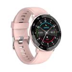 ZL03 1.3 inch IPS Color Screen IP67 Waterproof Smart Watch, Support Sleep Monitor / Heart Rate Monitor / Blood Pressure Monitor, Style: Silicone Strap(Pink)