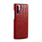 For Huawei P30 Pro Head-layer Cowhide Leather Crocodile Texture Protective Case(Red)