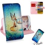 For Sony Xperia 10 Plus Colored Drawing Pattern Colorful Magnetic Buckle Horizontal Flip PU Leather Case with Holder & Card Slots & Wallet & Lanyard(Fox)