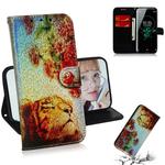 For Sony Xperia XZ3 Colored Drawing Pattern Colorful Magnetic Buckle Horizontal Flip PU Leather Case with Holder & Card Slots & Wallet & Lanyard(Tiger Rose)
