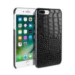 Head-layer Cowhide Leather Crocodile Texture Protective Case For iPhone 7 Plus / 8 Plus(Black)