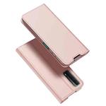 For Huawei P Smart (2021) DUX DUCIS Skin Pro Series Horizontal Flip PU + TPU Leather Case with Holder & Card Slots(Rose Gold)