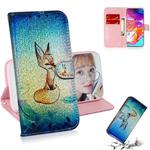 Colored Drawing Pattern Colorful Magnetic Buckle Horizontal Flip PU Leather Case with Holder & Card Slots & Wallet & Lanyard For Galaxy A70(Fox)