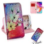 Colored Drawing Pattern Colorful Magnetic Buckle Horizontal Flip PU Leather Case with Holder & Card Slots & Wallet & Lanyard For Galaxy A70(Magnolia)