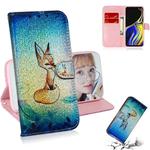 Colored Drawing Pattern Colorful Magnetic Buckle Horizontal Flip PU Leather Case with Holder & Card Slots & Wallet & Lanyard For Galaxy Note 9(Fox)