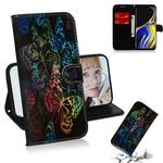 Colored Drawing Pattern Colorful Magnetic Buckle Horizontal Flip PU Leather Case with Holder & Card Slots & Wallet & Lanyard For Galaxy Note 9(Butterfies)