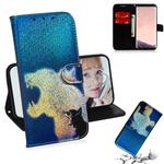 Colored Drawing Pattern Colorful Magnetic Buckle Horizontal Flip PU Leather Case with Holder & Card Slots & Wallet & Lanyard For Galaxy S8(Cat and Leopard)