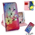 Colored Drawing Pattern Colorful Magnetic Buckle Horizontal Flip PU Leather Case with Holder & Card Slots & Wallet & Lanyard For Galaxy A80 / A90(Magnolia)