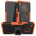 For Huawei Enjoy 20 Plus 5G / Y9a Tire Texture Shockproof TPU+PC Protective Case with Holder(Orange)
