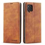 For Samsung Galaxy A42 5G Forwenw Dream Series Oil Edge Strong Magnetism Horizontal Flip Leather Case with Holder & Card Slots & Wallet & Photo Frame(Brown)