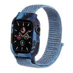Nylon Wrist Strap Watch Band For Apple Watch Ultra 49mm / Series 8&7 45mm / SE 2&6&SE&5&4 44mm / 3&2&1 42mm(Cape Blue)
