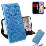 For LG K62 / K52 / Q52 Solid Color Colorful Magnetic Buckle Horizontal Flip PU Leather Case with Holder & Card Slots & Wallet & Lanyard(Sky Blue)