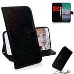 For Nokia 3.4 Solid Color Colorful Magnetic Buckle Horizontal Flip PU Leather Case with Holder & Card Slots & Wallet & Lanyard(Black)