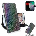 For Nokia 3.4 Solid Color Colorful Magnetic Buckle Horizontal Flip PU Leather Case with Holder & Card Slots & Wallet & Lanyard(Silver)