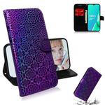 For OPPO A9 2020 / A5 2020 / A11 Solid Color Colorful Magnetic Buckle Horizontal Flip PU Leather Case with Holder & Card Slots & Wallet & Lanyard(Purple)