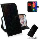 For Samsung Galaxy F41 Solid Color Colorful Magnetic Buckle Horizontal Flip PU Leather Case with Holder & Card Slots & Wallet & Lanyard(Black)