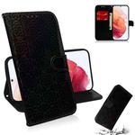 For Samsung Galaxy S21 5G Solid Color Colorful Magnetic Buckle Horizontal Flip PU Leather Case with Holder & Card Slots & Wallet & Lanyard(Black)