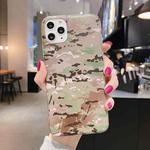 For iPhone 11 Pro Max Shockproof IMD Camouflage TPU Protective Case (Brown)