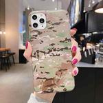 For iPhone 12 / 12 Pro Shockproof IMD Camouflage TPU Protective Case(Brown)