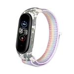 For Xiaomi Mi Band 6 / 5 / 4 / 3 Nylon Loop Camouflage Integrated  Watch Band(Colorful)