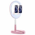 HXGO HX-L012 3000-6000K 123 LEDs Retractable Foldable Live Broadcast Selfie Beauty Fill Light Lamp Bracket with Remote Control(Pink)