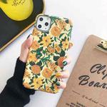 Painting Flower PC Phone Protective Case For iPhone 11(Little Yellow Flower)