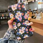 Painting Flower PC Phone Protective Case For iPhone X / XS(Ink Flower)