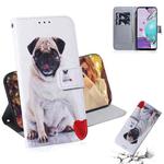 For LG K31 / Aristo 5 Coloured Drawing Horizontal Flip Leather Case, with Holder & Card Slots & Wallet(Pug)